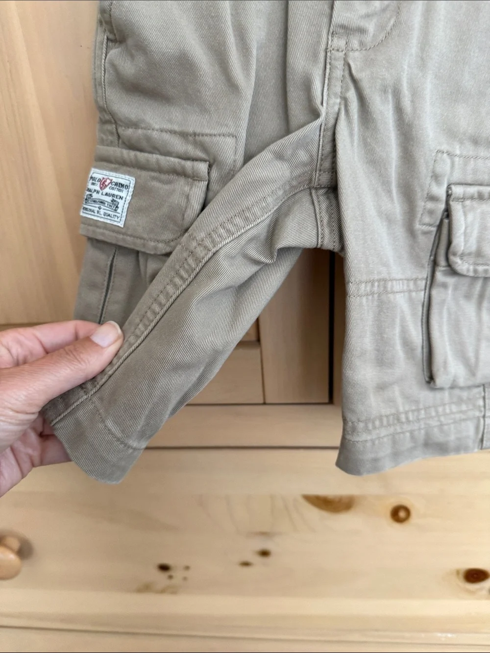 NWT 9m Ralph Lauren Tan Chino Cargo Shorts